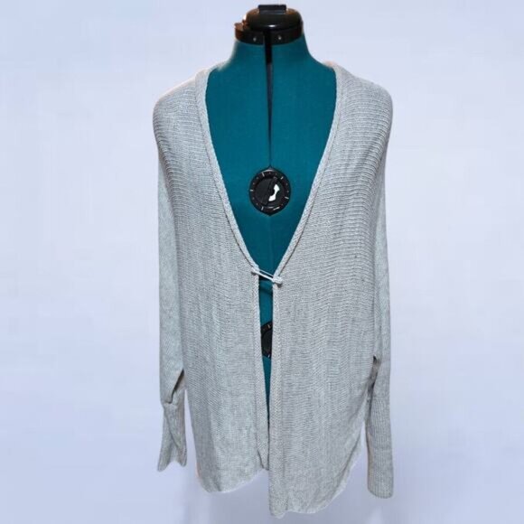Eileen Fisher Sweater-Pin 100% Linen‎ Cardigan - Size Large - Picture 2 of 8